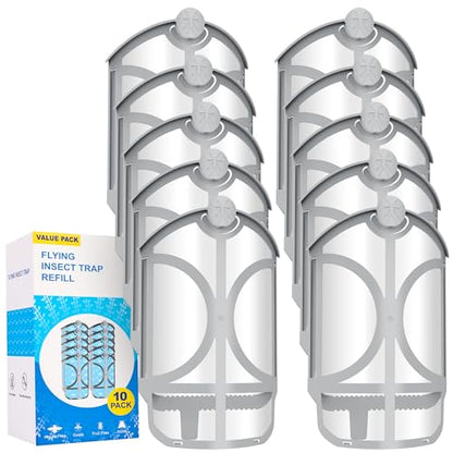 10 Pack Flying Trap Refills Compatible with Flying Insect Trap Refill, view 2