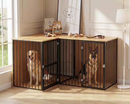 80.7" Double Dog Crate Furniture, view 3
