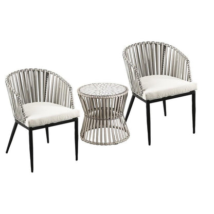 Melilani Wicker Outdoor Collection – 3pc Set