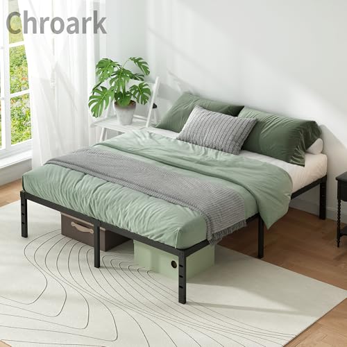 Metal Platform Bed Frame Full Size, 18 Inch Height with Heavy Duty Steel Support, view 7