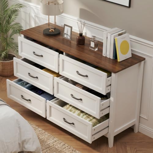 47.2" W Drawer Dresser, 6 Chest of Drawers, Dresser for Bedroom, view 2