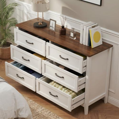 47.2" W Drawer Dresser, 6 Chest of Drawers, Dresser for Bedroom, view 2