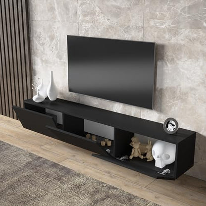 Modern Floating TV Stand for Up to 80” TVs, view 6