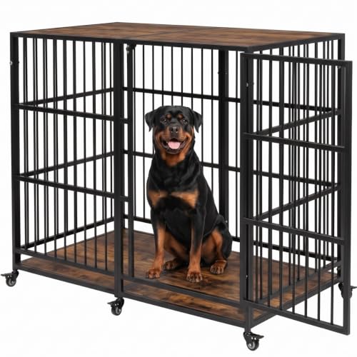 BOLDBONE 54'' Dog Crate Furniture, Dog Kennel Indoor for Large/Giant Dogs, view 2