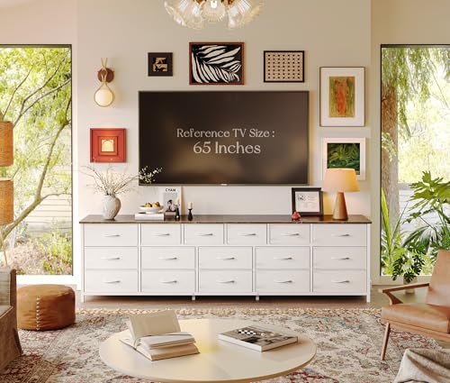 77.6" Long Dresser for Bedroom, 16 Drawer Fabric Dresser for Closet, view 3
