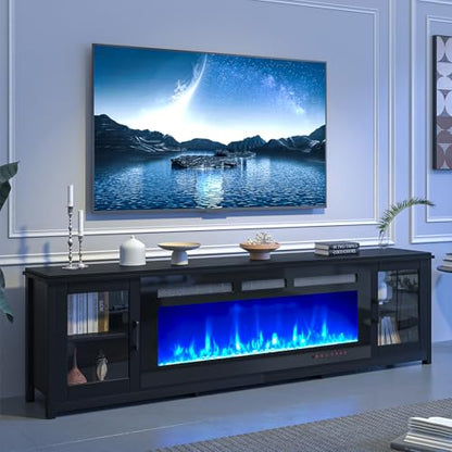 MXV 80" Fireplace TV Stand, view 2