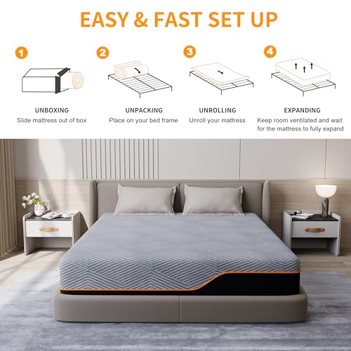 14 Inch King Mattress For Back Pain, CertiPUR-US Certified, view 8