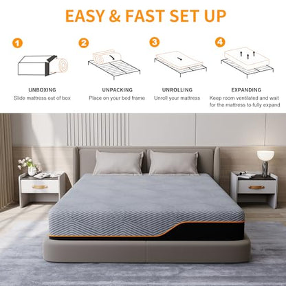 14 Inch King Mattress For Back Pain, CertiPUR-US Certified, view 8