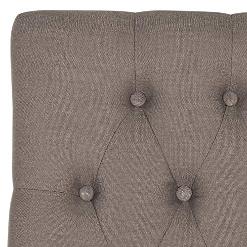 Safavieh Home Collection Norah Dark Taupe and Espresso Barstool (Set of 2)