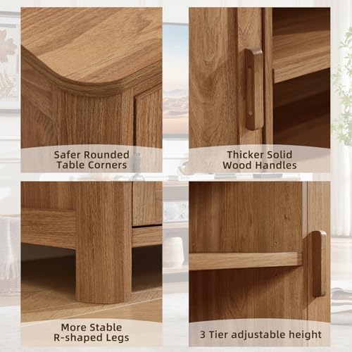 Farmhouse 55" Tv Stand Up for 65 in TV,Tv Consoles for Living Room, view 5