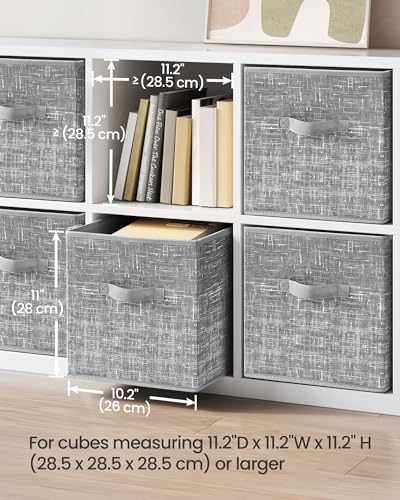 Storage Cubes, Set of 6, 11-Inch Foldable Closet Organizers, view 5