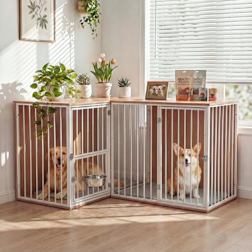 Dog Crate Furniture for 2 Dogs, view 2