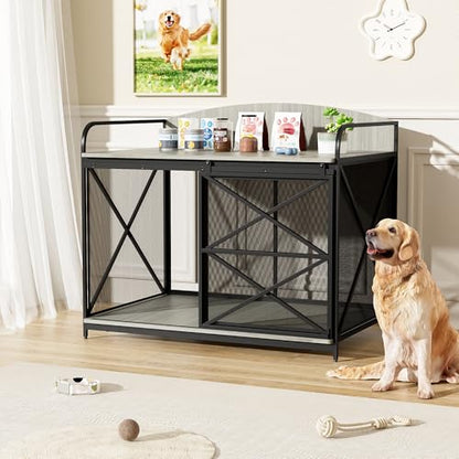 42.8" Heavy Duty Dog Crate Furniture, view 5