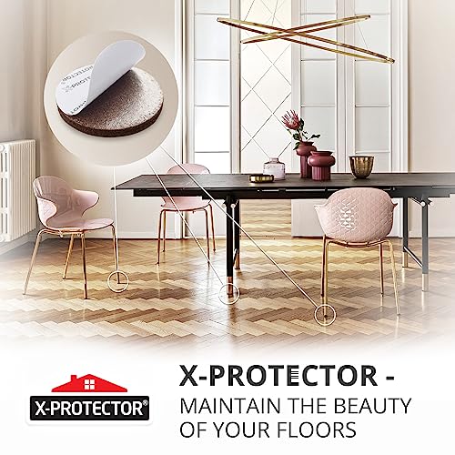 Felt Furniture Pads - 24 Pcs 2" Round - Chair & Floor Protectors - For Hardwood Floors - Protect Your Floors! (Brown)