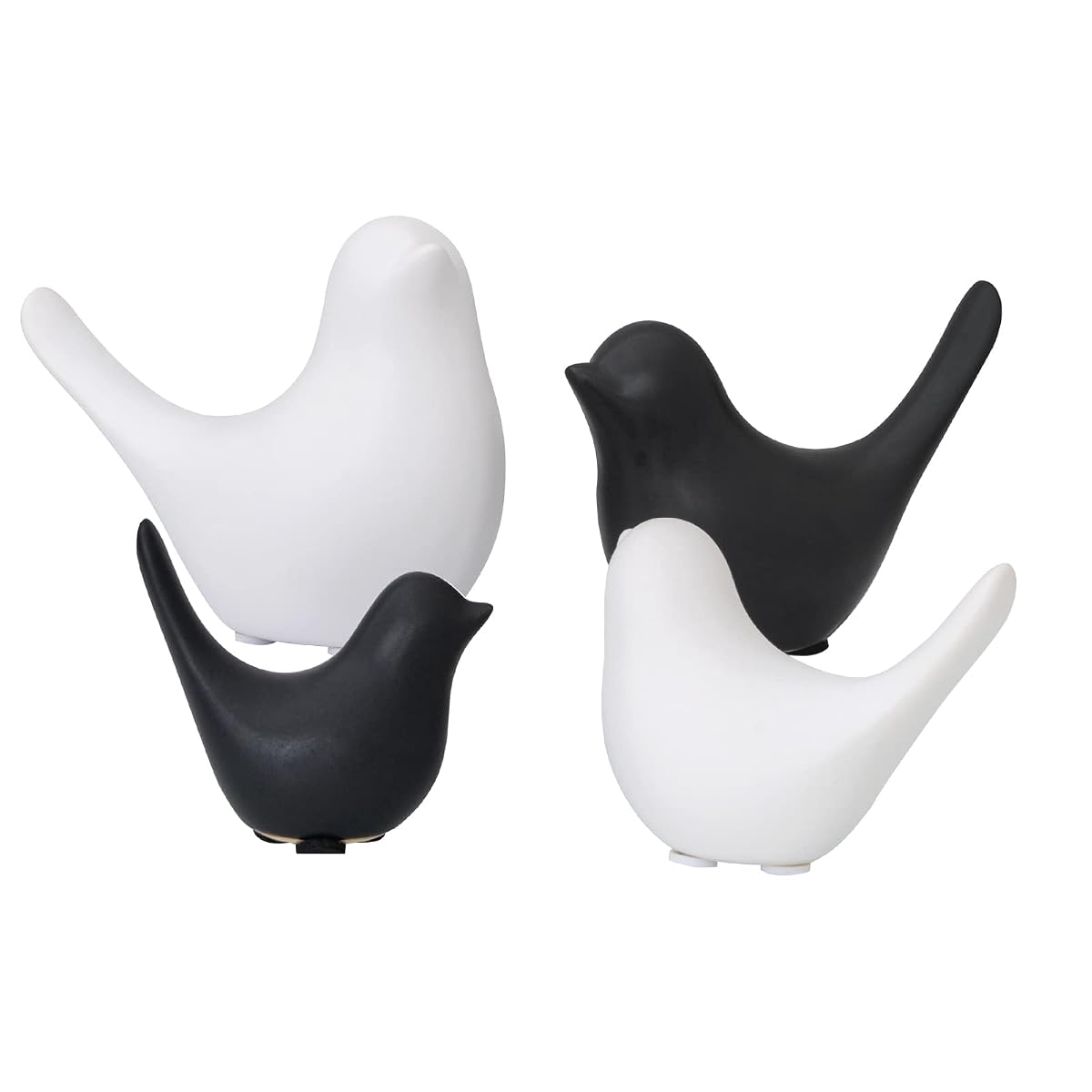 Small Birds Statues Black Modern Farmhouse Decor Deals, Farmhouse Decor for Kitchen Counter, Bathroom Shelf, Living Room, Office Sculpture, Knick Knacks for Shelves