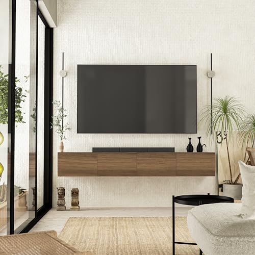 Atelier Mobili Floating TV Stand Wall Mounted for 75-85 Inch TVs, view 7