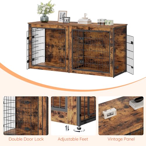 Dog Crate Furniture for 2 Dogs, view 7