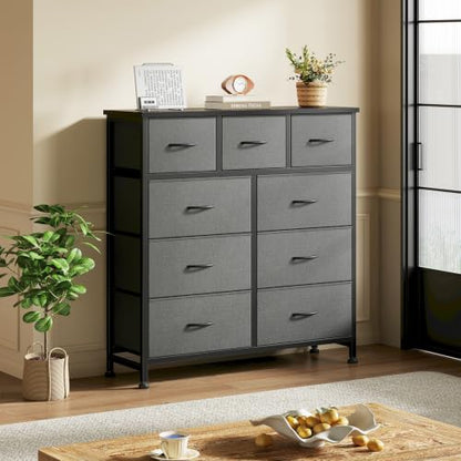 9 Drawer Dresser for Bedroom, Storage Organizer Chest of Drawers, view 3