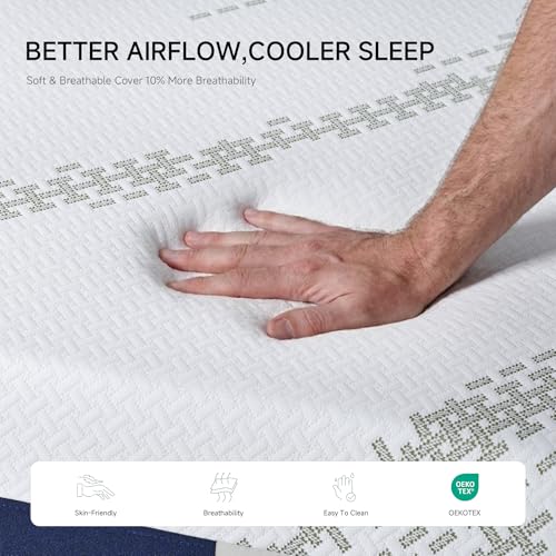 Queen Mattress 10-Inch for Cooler Sleep, view 7