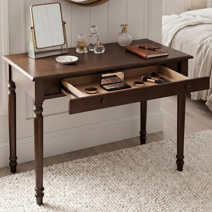 41.5” Home Office Desk, Makeup Vanity Desk with Drawer, view 2