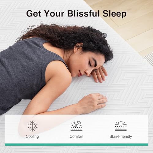 10 Inch Twin Size Memory Foam Mattress in a Box, Back Pain Relief & Body Support, Grey, CertiPUR-US Certified
