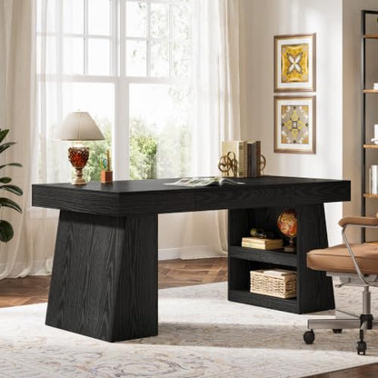 55-Inch Executive Desk with Drawer, view 7