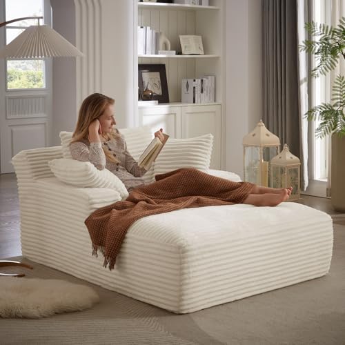 Oversized Boneless Sofa Bed in Beige, view 2