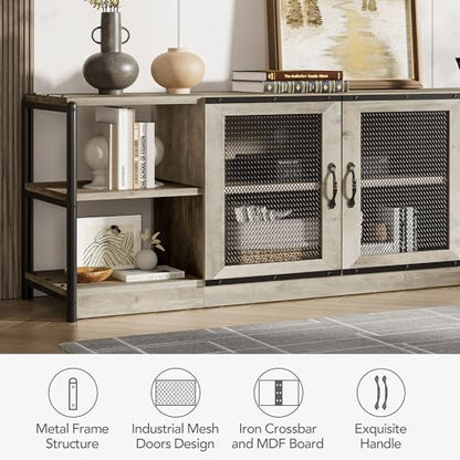 Farmhouse TV Stand for 75/80 inches TVs, view 5