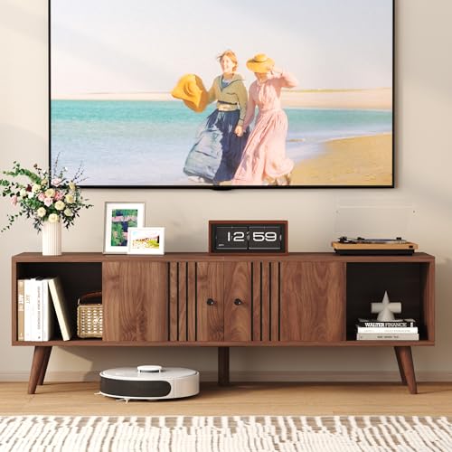 TV Stand for 65/60/55 Inches, Mid-Century Modern TV Stand with Storage, view 5