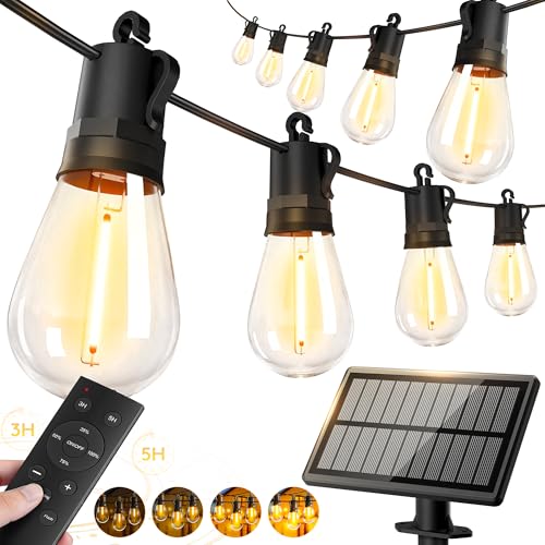 50ft-Solar-Powered-Lights-Outdoor-Waterproof-String, view 2