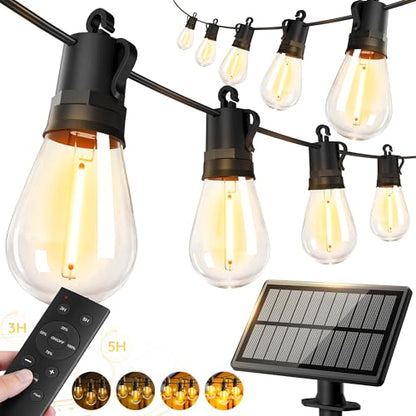 50ft-Solar-Powered-Lights-Outdoor-Waterproof-String, view 2