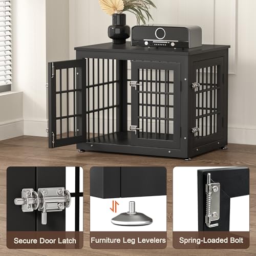 26" Heavy Duty Dog Crate Furniture for Small Dogs, view 5