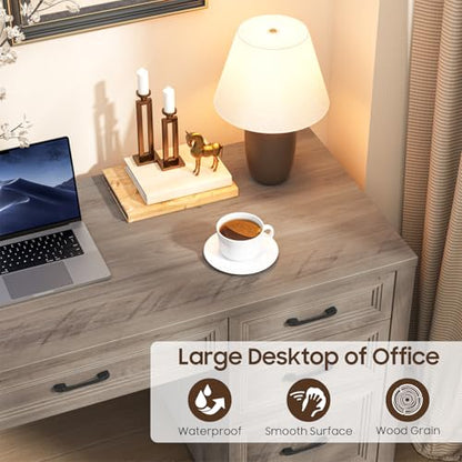 Farmhouse Executive Desk, view 8