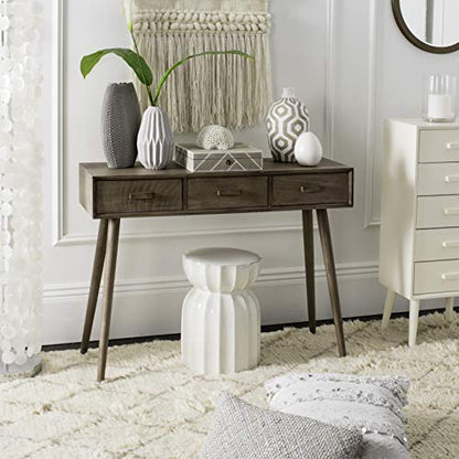 Safavieh Home Albus Mid-Century Modern Chocolate 3-drawer Console Table