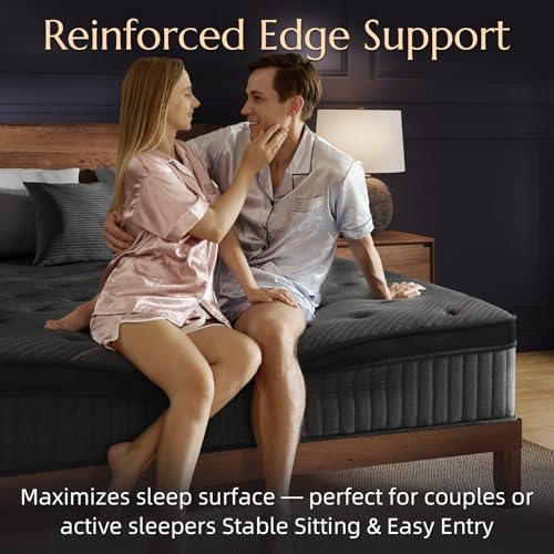 Aura Full Size 10 Inch Hybrid Mattress for Guest Bedroom and Apartment Use, view 8