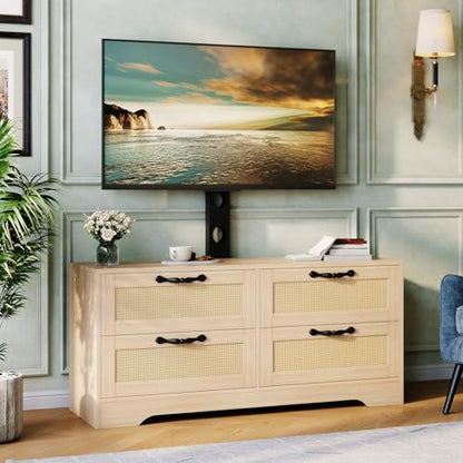 Modern Farmhouse TV Stand with Adjustable Mount Fits TVs to 70", view 7