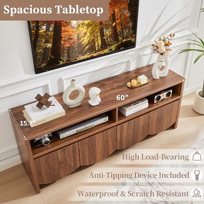 Farmhouse 60” TV Stand for Television up to 70 Inch, view 4