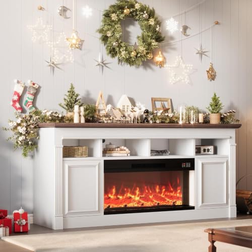 36 Inch Electric Fireplace with Remote, Four-Color Flame,Fireplace Only, view 2