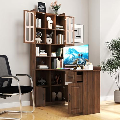 Jmyab L-Shaped Corner Computer Desk for Home Office, view 3