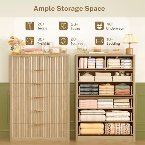 48" Tall Dresser for Bedroom with 7 Drawers, view 4