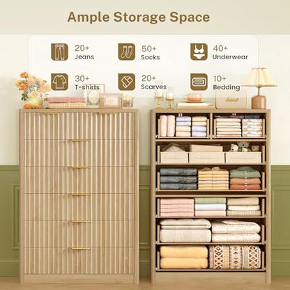 48" Tall Dresser for Bedroom with 7 Drawers, view 4