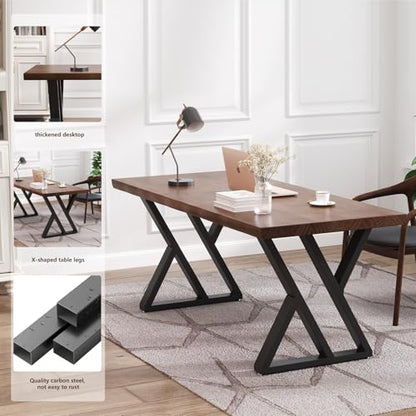 tiedingdingjiajuSolid Wood Desk 47 Inch, view 5