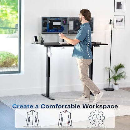VIVO Black 60 x 30 in Standing Desk, DESK-KIT-1B6B-30, view 5