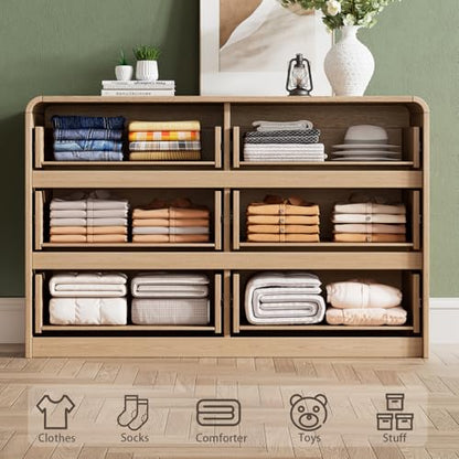 47.2" Dresser with 6 Drawer, view 4