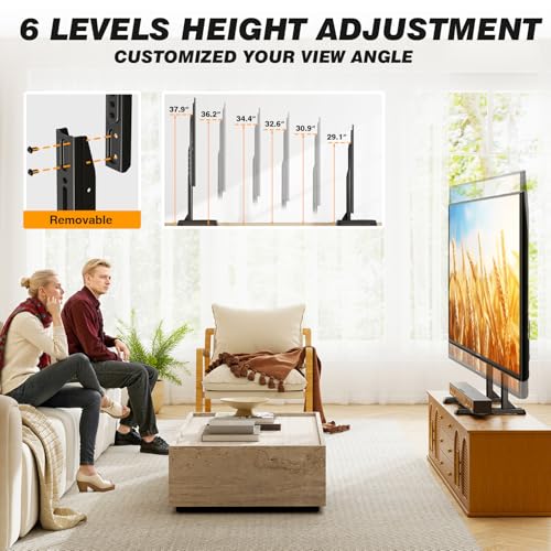 Table Top TV Stand Universal for 35-88 Inch Flat & Curved TVs, view 3
