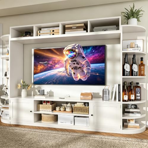 94.6" Entertainment Center with Bookshelves, view 2