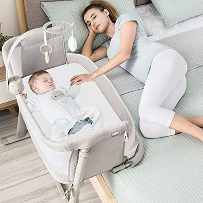 Baby Bassinet Mattress, 100% Breathable Cover, Water Resistant Lining, Rectangle 34x18x2 Fit for Cowiewie/Cuddor/bicystar/Baby Trend Bassinet
