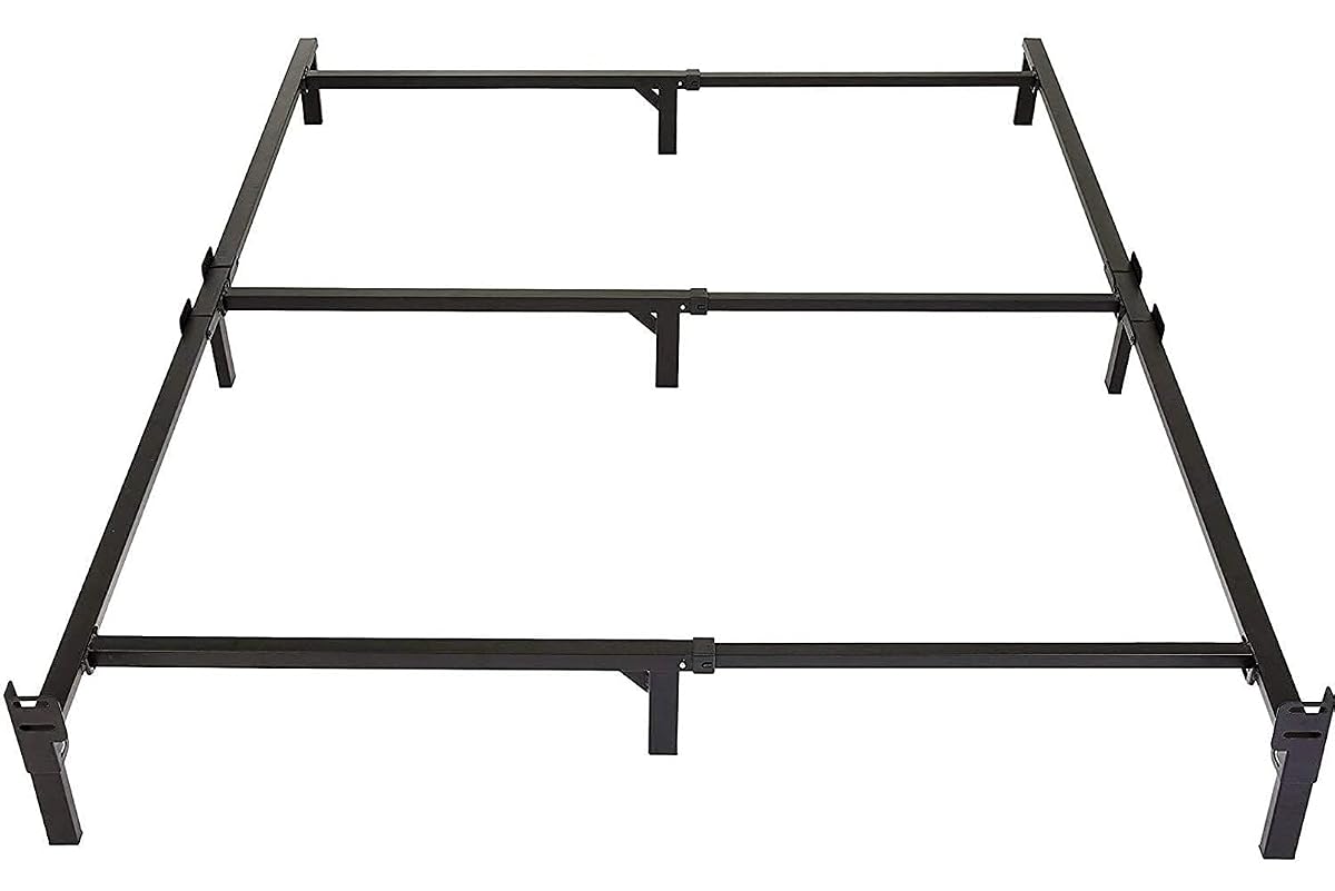 Metal Bed Frame, 9-Leg Support Base for Box Spring and Mattress