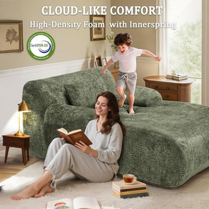 66 Inches Oversized Chaise Lounge Indoor with Lumbar Pillow, view 5
