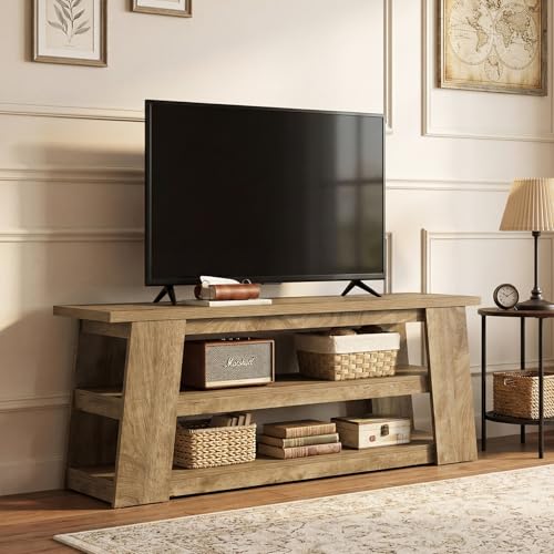 TV Stand with Storage for 65 Inch TV, Entertainment Center with Shelves, view 7